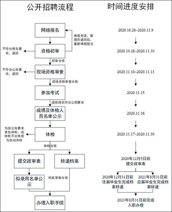 宜宾学院2020年11月公开招聘流程示意图